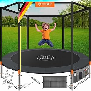 KESSER® Belastbaren Trampolin Outdoor Kinder trampelt bis 150 kg | Sicherheitsnetz & Montagezubehör inklusive | Gartentr 3ca36bf1 078e 4418 B83d A4dedd91490d. CR0,0,600,600 PT0 SX300 V1