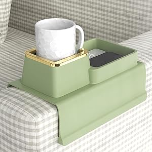 Couch tray with dual cup holders