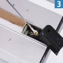 古いヒーター線を取り外し、新しいものに交換します。