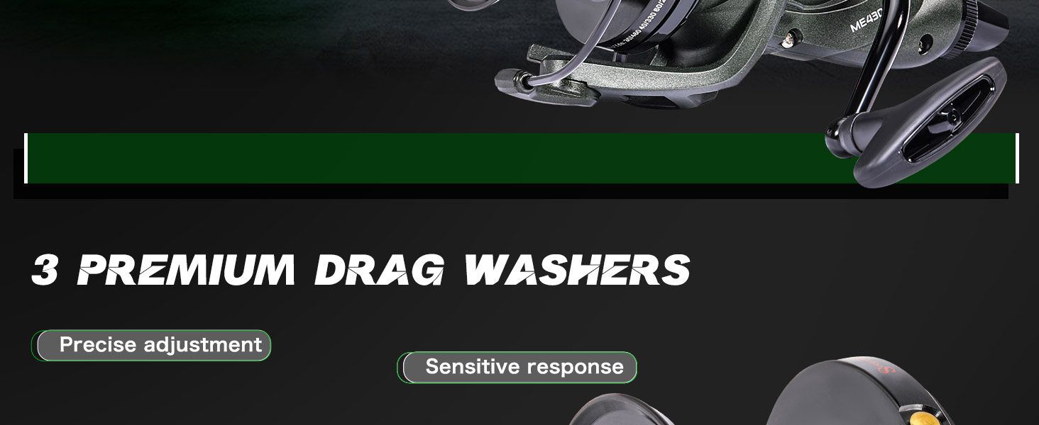 Sougayilang ME430 Carp Reel,11000/12000 Large Line Capacity Surf/Carp Fishing Reels,13+1BB Smooth Powerful Carp Reels 4.6:1 Gear Ratio for Saltwater Freshwater 17 1