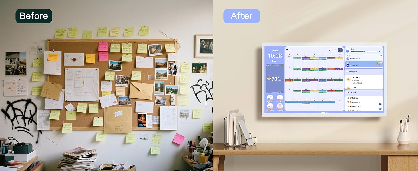 Amazon.com: Cozyla Mate Digital Calendar+ 2: 32 Inch Wall Touch Screen ...