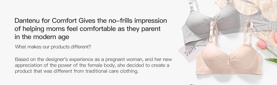  Dante Nu 5PACK Full Bust Nursing Maternity Bras for Pregnant Women