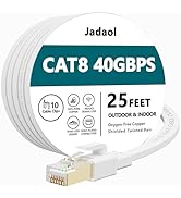 Amazon.com: Cat8 Ethernet Cable, Outdoor&Indoor, 25 FT Heavy