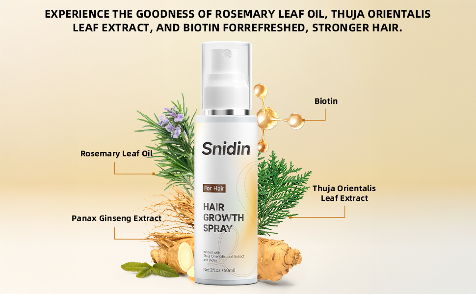 snidin hair growth spray