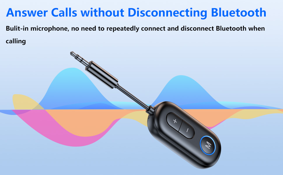 TVVBSBS Bluetooth 5.4 Transmitter Receiver 2in1