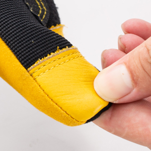 Finger cowhide reinforcement