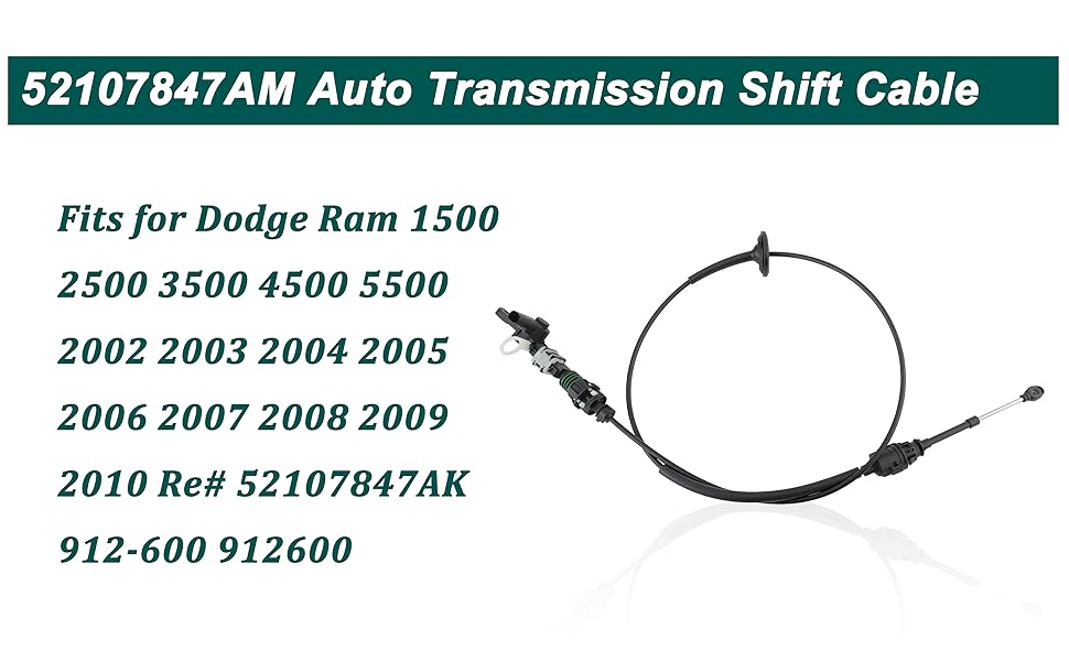 52107847AM Auto Transmission Shift Cable