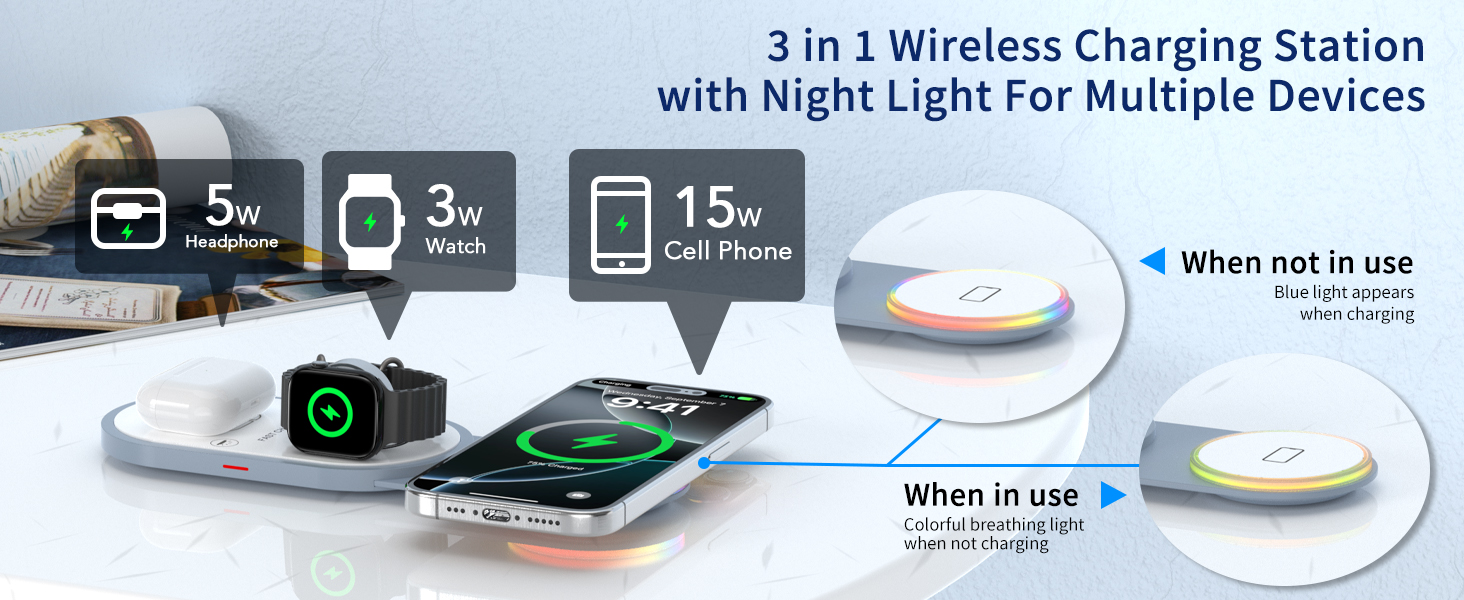 3 in 1 charging station
