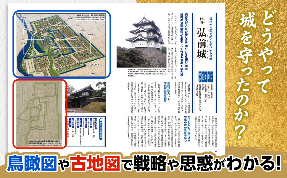 鳥瞰図や古地図で戦略や思惑がわかる