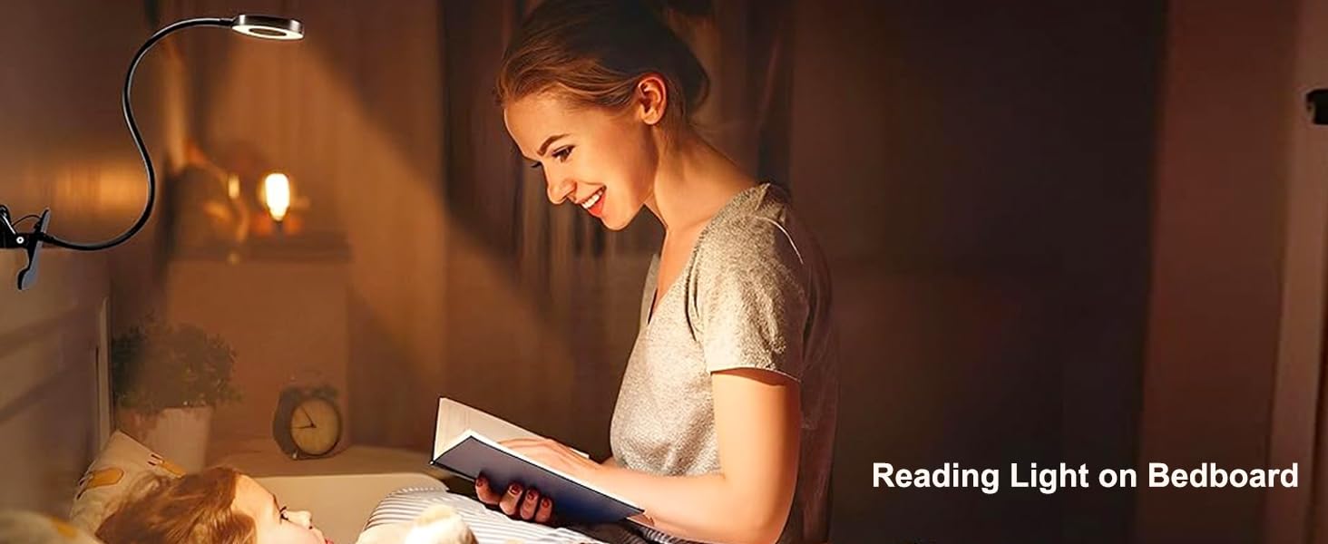 reading light on bed