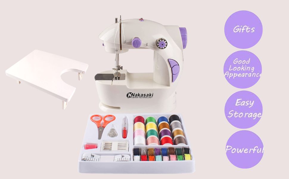 Portable 2 Stitches Sewing Machine With Lamp And Pedal Cutter Small Appliances 2