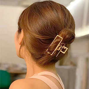 gold hair clips for women