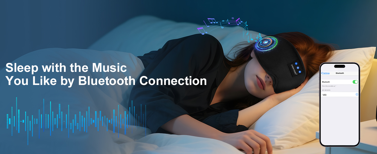 sleep eye mask bluetooth headphones