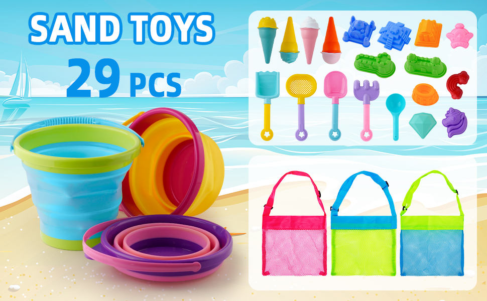 collapsible beach toys for kids travel