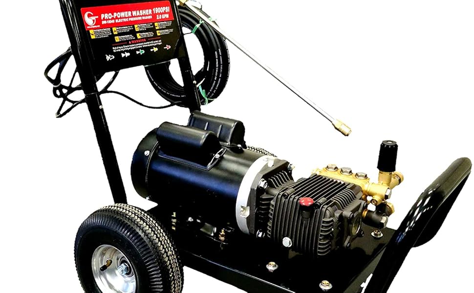 Electric Pressure Washer 2400 PSI Auto Start Stop 3.1 GPM