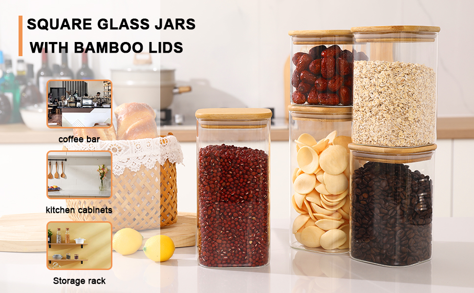 Glass Food Storage Jars