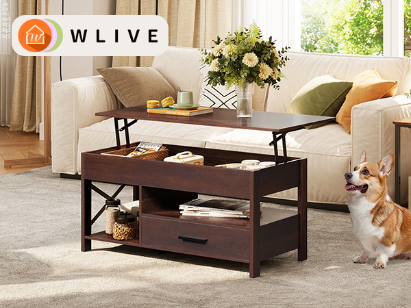 Amazon.com: WLIVE Lift Top Coffee Table, 39