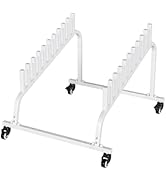 Gtouse Marble Tile Exhibitor Rack, 10-Tier Tile Sample Storage Rack, Floor Tile Samples Display S...