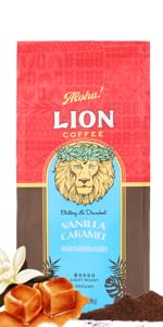 Amazon | ライオンコーヒー ヘーゼルナッツ 粉 7oz (198g