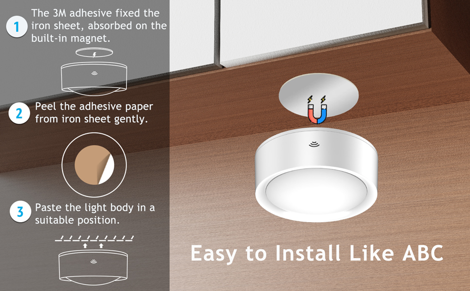 RGB Rechargeable Puck Lights with Remote, Colored 1000mAh Battery