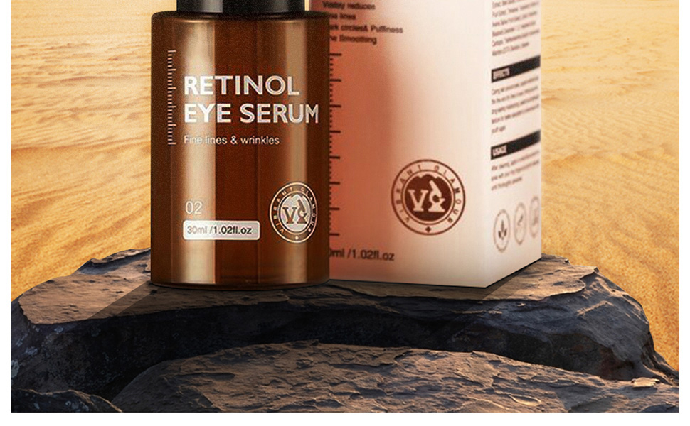 Retinol Anti Aging Eye Serum, Removes Dark Circles, Fade Fine Lines, Retinol Serum