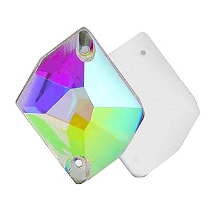 みかんちゃん☆コズミック【13×17mm】他 ガラスビジュー  オーロラ Amazon.co.jp: 【Hapipa】 装飾用 ガラスビジュー ガラス