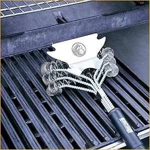 Bristle Free Grill Brush with Scraper