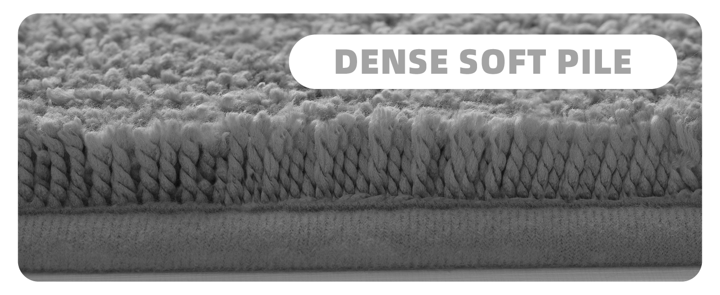 Color&Geometry Absorbent Bath Mat, 16"x24" Soft Non Slip Bathroom Floor