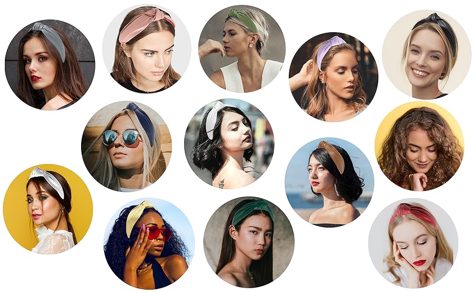 leather knotted headbands