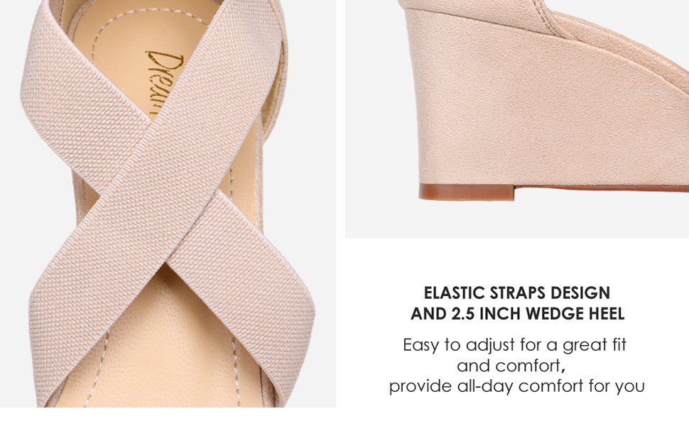 DREAM PAIRS WEDGE SANDALS FOR WOMEN