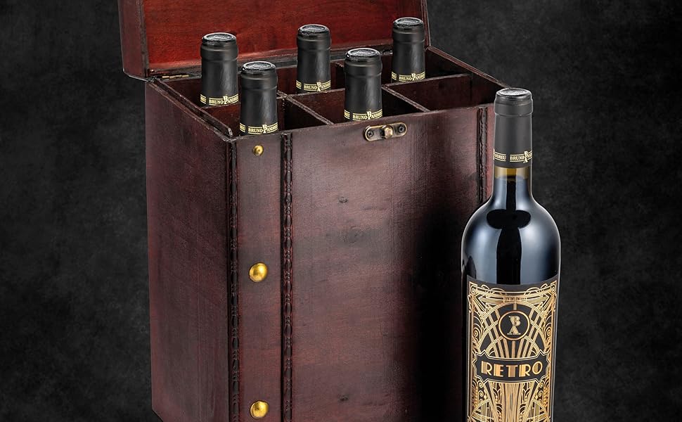 Cabernet Sauvignon Rotwein, Holzkiste mit 6 Stück