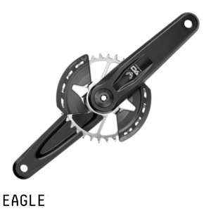 SRAM XO1 DHカーボンクランク、165mm Sram X01 DH クランクセット 34T 11速 165mm DUB カーボン