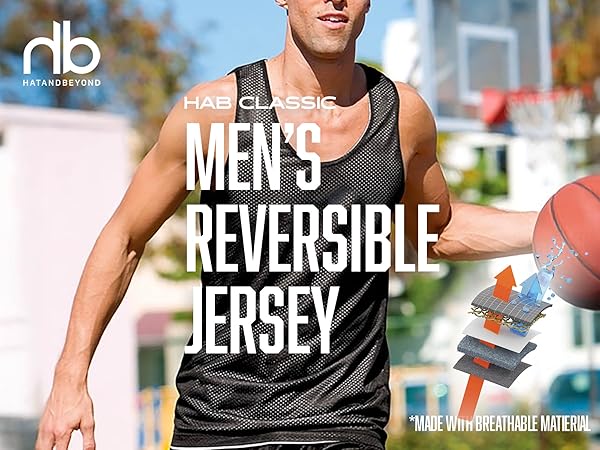 Amazon.com: Mens Reversible Basketball Jersey Premium