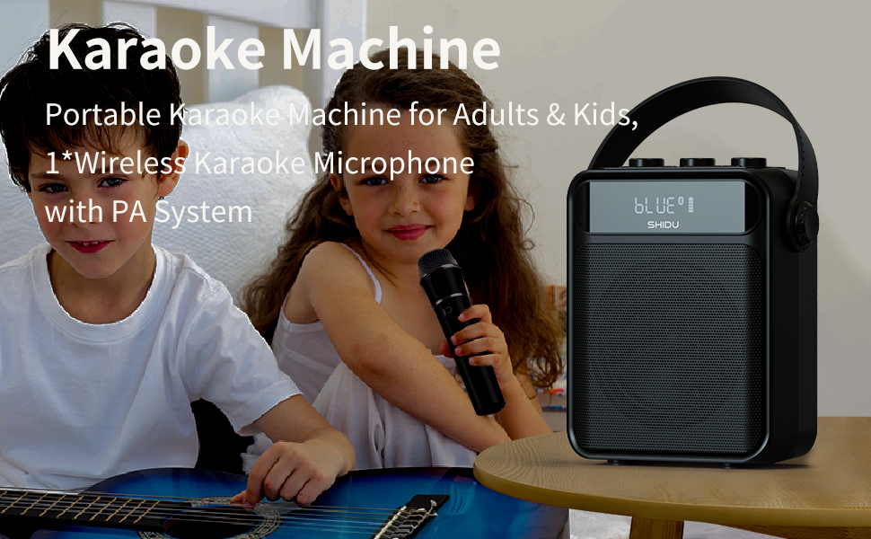 SHIDU Voice Amplifier, 25W Portable Speaker with UHF