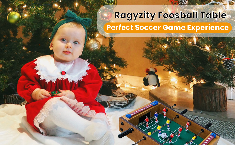 Foosball Table, Easily Assemble Wooden Soccer Game Table