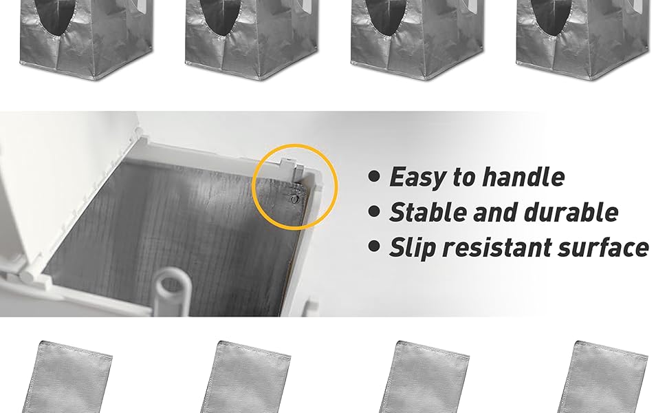 4 Pack Litter Box Liner F Compatible with Modkat Flip Litter Box Reusable Liners