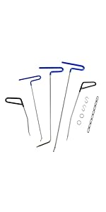 WHDZ 車 デントリペアツール セット 板金道具キット 車凹修復道具 車の凹み直し スターター入門キット 凹み直し 補修ツール 押し出し工具 作業 デントリペア ツール 10点セット