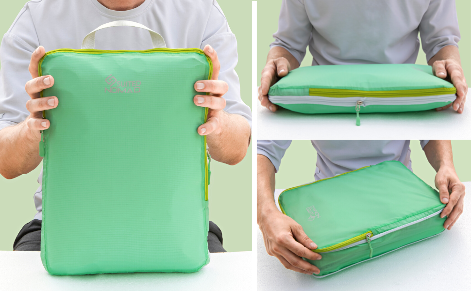 SUITEDNOMAD Compression Packing Cubes Set, Ultralight Travel Organizers
