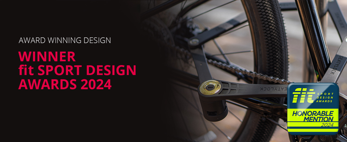 Foldylock Elite, 2024 Sport Design award, bike locks heavy duty anti theft