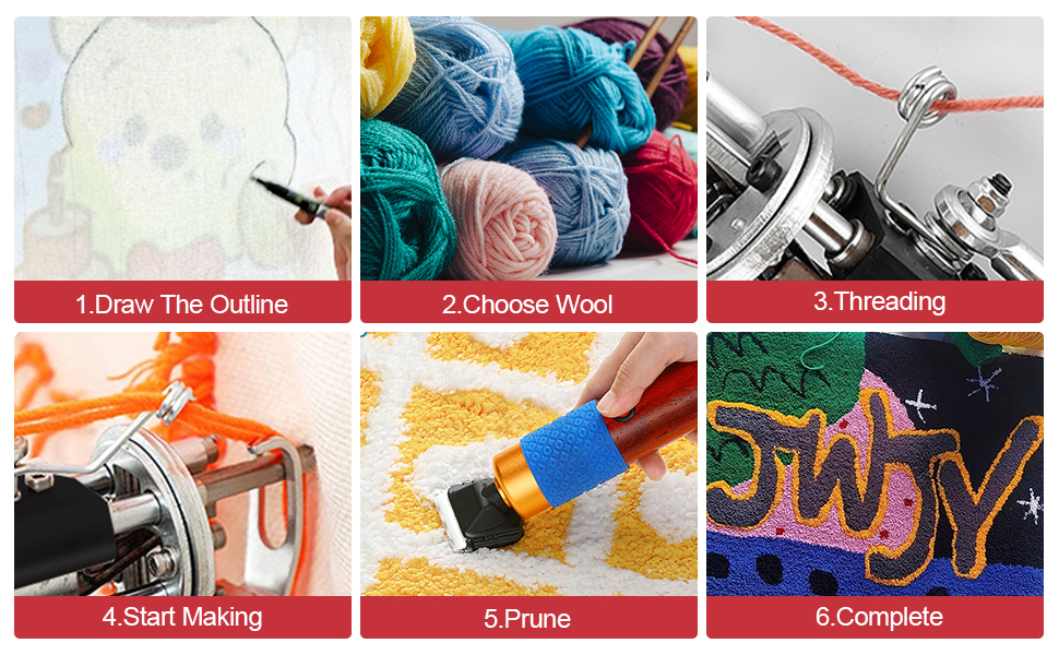 kit de pistola de mechones