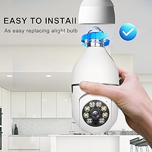 wifi light bulb security camera