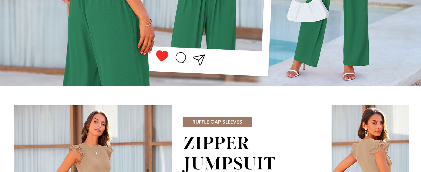 PRETTYGARDEN Wide Leg Pants Jumpsuits