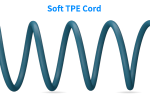 laptop headset with microphone tpe cord