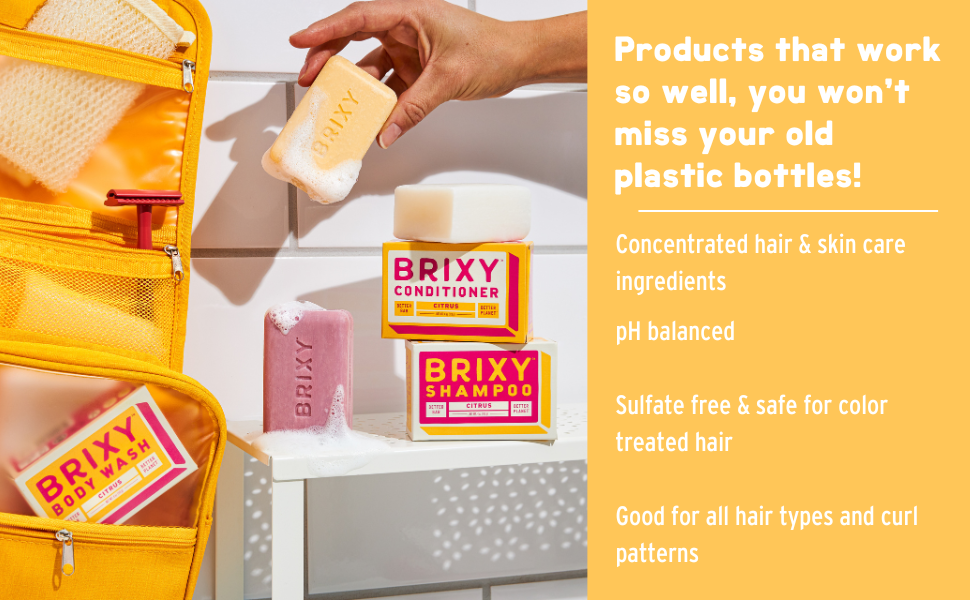 Products that work so well, you wont miss your old plastic bottles. 