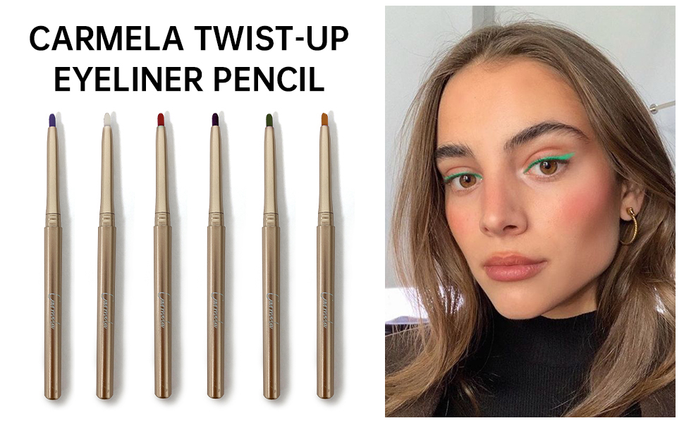 CAR MELA Eyeliner Pencil Smooth Gliding, LongLasting