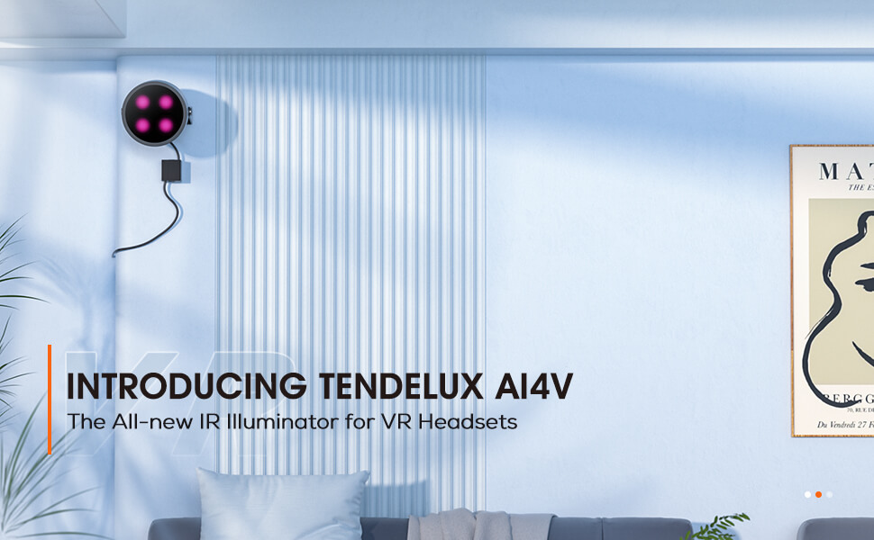 Tendelux AI4V IR Illuminator for VR Headsets, Wide Angle