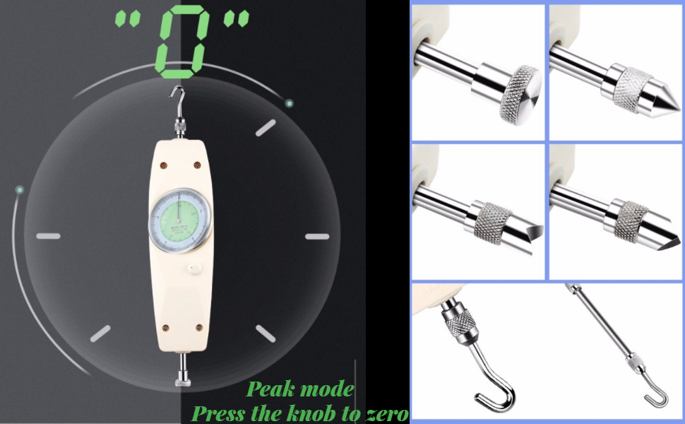 Hilitand NK200 Force Gauge, Analog PushPull Force Gauge, Force Gauge