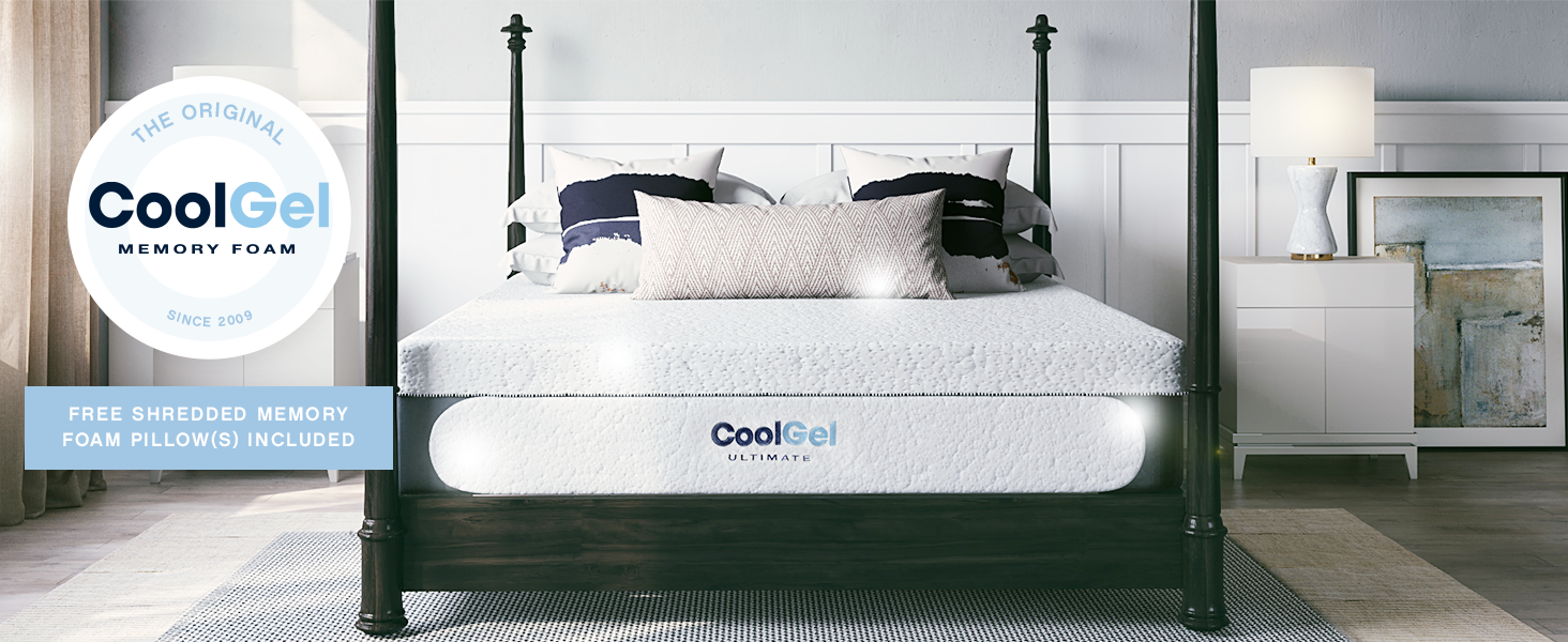 Classic Brands Cool Gel Memory Foam 14Inch Mattress with
