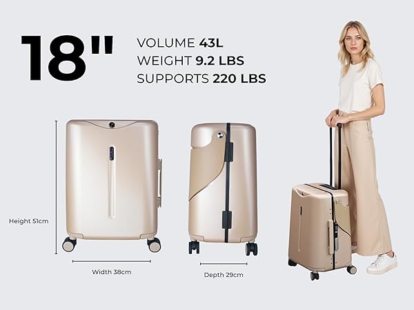 Amazon.com | MiaMily 4-Wheel Carry On Luggage with Seat for Kids