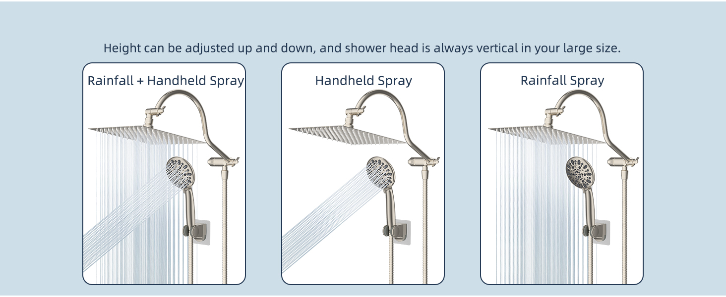 rainfall shower head